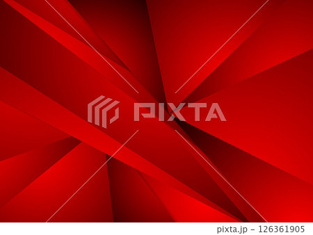 Bright red low poly abstract corporate geometric background Bright red low poly abstract corporate geometric background 126361905