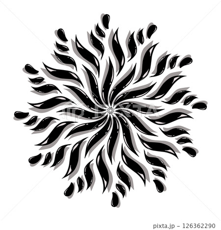 Black tribal mandala element illustration design. Perfect for tattoos, icons, background elements and wallpapers, stickers Black tribal mandala element illustration design. Perfect for tattoos, icons, background elements and wallpapers, stickers 126362290