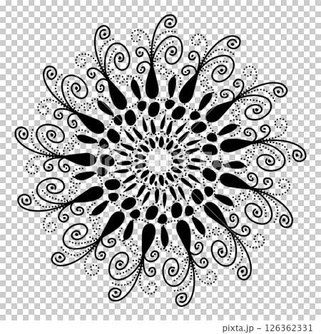 Black tribal mandala element illustration design. Perfect for tattoos, icons, background elements and wallpapers, stickers Black tribal mandala element illustration design. Perfect for tattoos, icons, background elements and wallpapers, stickers 126362331