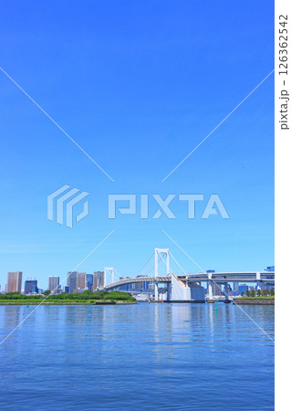 東京都港区、レインボーブリッジの風景 東京都港区、レインボーブリッジの風景 126362542