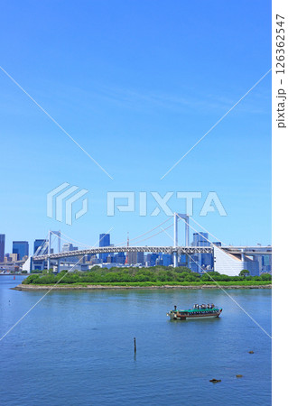 東京都港区、レインボーブリッジの風景 東京都港区、レインボーブリッジの風景 126362547