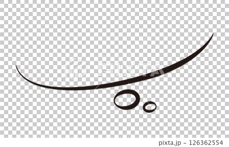 手寫風格厚度變化向量單一氣泡04 手寫風格厚度變化向量單一氣泡04 126362554