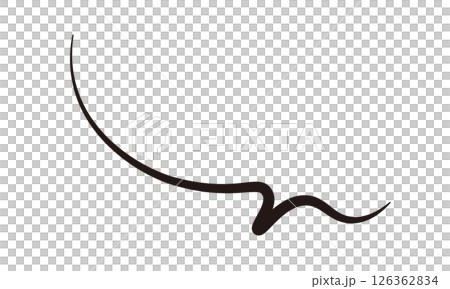 手書き風太さ変動ベクター単体吹き出し05 手書き風太さ変動ベクター単体吹き出し05 126362834
