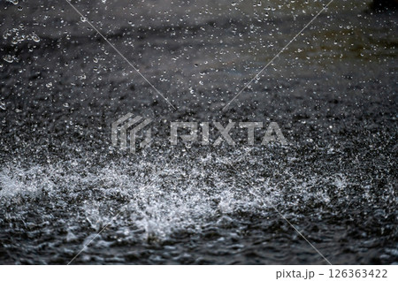 water splash with small drops in the fountain, abstract natural, selective focus background water splash with small drops in the fountain, abstract natural, selective focus background 126363422