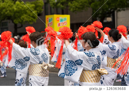第52回神戸まつり、約600人の女性による総踊り 第52回神戸まつり、約600人の女性による総踊り 126363688