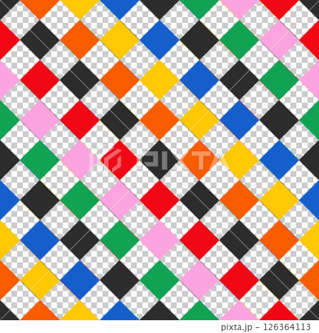 Colorful geometrical seamless pattern with multicolored squares Colorful geometrical seamless pattern with multicolored squares 126364113