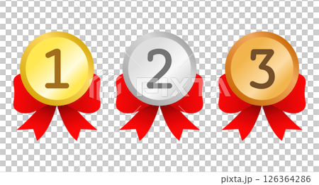Ranking medal icon set 126364286