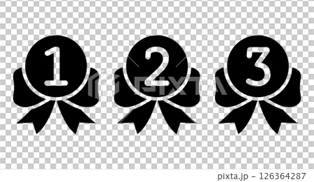 Ranking medal icon set 126364287