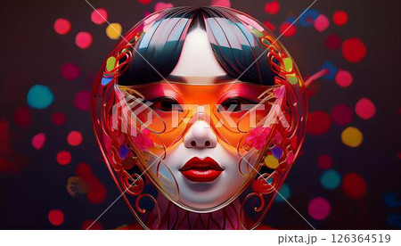 仮面の女性 126364519