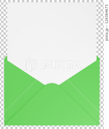 3Dイラスト_レターセット_緑 3Dイラスト_レターセット_緑 126364673
