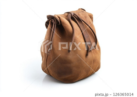 brown bag on white background 126365014