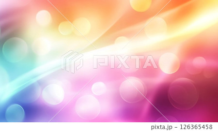 カラフルな光の背景 126365458