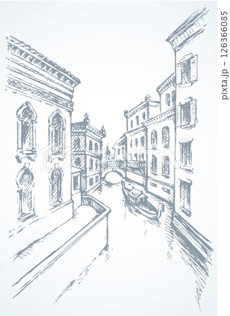 Venice. Vector cityscape 126366085