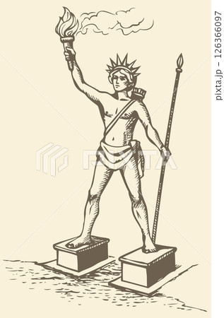 Series "Seven Wonders of the Ancient World". Colossus of Rhodes 126366097