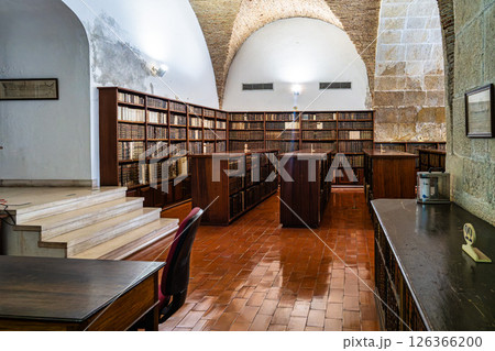Coimbra, Portugal - Mar 14, 2025: The Johannine Library, Biblioteca Joanina in the University of Coimbra, Portugal Coimbra, Portugal - Mar 14, 2025: The Johannine Library, Biblioteca Joanina in the University of Coimbra, Portugal 126366200