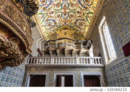 Coimbra , Portugal - Mar 14, 2025: Sao Miguel Chapel is a chapel of University of Coimbra, Portugal Coimbra , Portugal - Mar 14, 2025: Sao Miguel Chapel is a chapel of University of Coimbra, Portugal 126366218