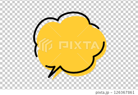 手繪風格語音氣泡圖 手繪風格語音氣泡圖 126367861