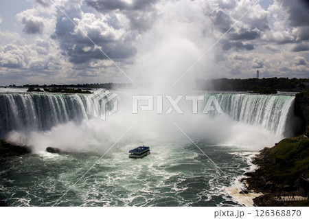 Experience the Majesty of Niagara Falls Under Dramatic Clouds Experience the Majesty of Niagara Falls Under Dramatic Clouds 126368870