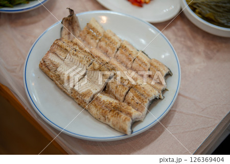 Korean BBQ food. Grilled eel Korean BBQ food. Grilled eel 126369404