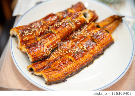 Korean BBQ food. Grilled eel 126369405