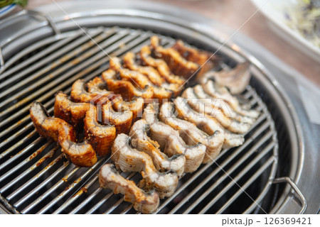 Korean BBQ food. Grilled eel 126369421