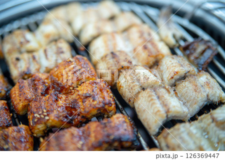 Korean BBQ food. Grilled eel Korean BBQ food. Grilled eel 126369447