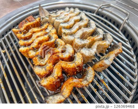Korean BBQ food. Grilled eel Korean BBQ food. Grilled eel 126369468