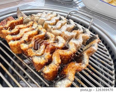 Korean BBQ food. Grilled eel 126369470