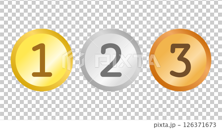 Ranking medal icon set 126371673