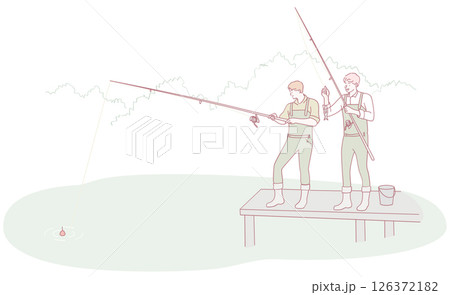 It was a Relaxed Fishing Day on the Dock with wonderful Friends, enjoying every moment 126372182
