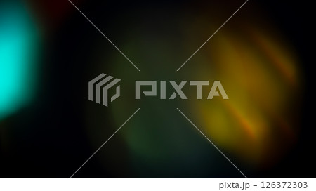 Multicolored highlights on a black background. for overlay to create a festive, vibrant effect 126372303