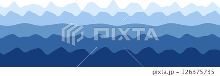 Abstract blue wave pattern with layered gradient design Abstract blue wave pattern with layered gradient design 126375735