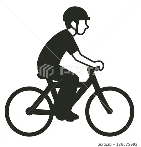 自転車のアイコン「AI生成画像」 126375992