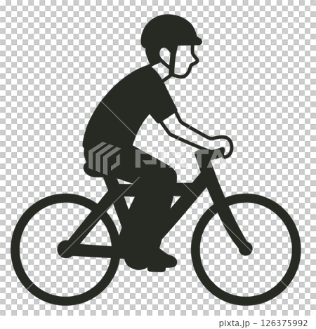 自転車のアイコン「AI生成画像」 126375992