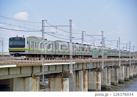 東海道本線　茅ヶ崎－平塚　JR東日本　E231系1000番台　K-36編成（国府津） 126376034
