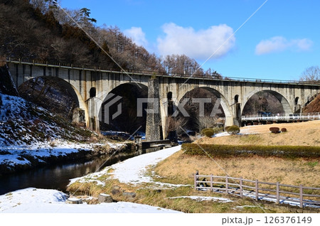 遠野遺産第99号めがね橋周辺の景観 遠野遺産第99号めがね橋周辺の景観 126376149