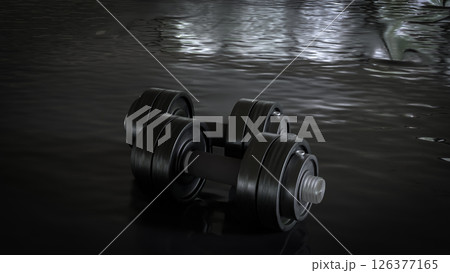 The Black Drumbeat for Sport or Health concept 3d Rendering. The Black Drumbeat for Sport or Health concept 3d Rendering. 126377165