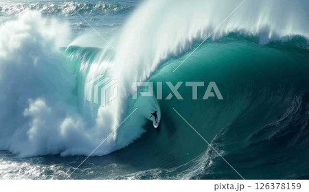 サーフィンをする男性 サーフィンをする男性 126378159