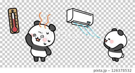 Panda Heatstroke Prevention Cooling Set Panda Heatstroke Prevention Cooling Set 126378532