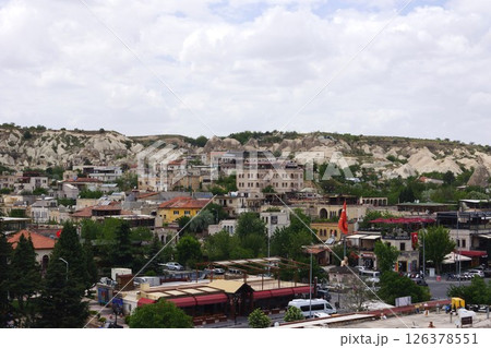 トルコ カッパドキア ギョレメの街並み トルコ カッパドキア ギョレメの街並み 126378551