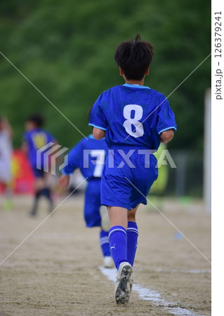 サッカー試合、小学生 126379241