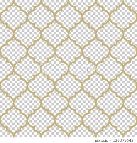 Exotic Moroccan tile background material texture swatch compatible line art gold 126379542