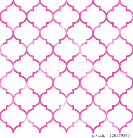 異国情緒溢れるモロッカンタイル 背景素材 テクスチャ スウォッチ対応 ラインアート 桃色 マゼンタ 異国情緒溢れるモロッカンタイル 背景素材 テクスチャ スウォッチ対応 ラインアート 桃色 マゼンタ 126379549