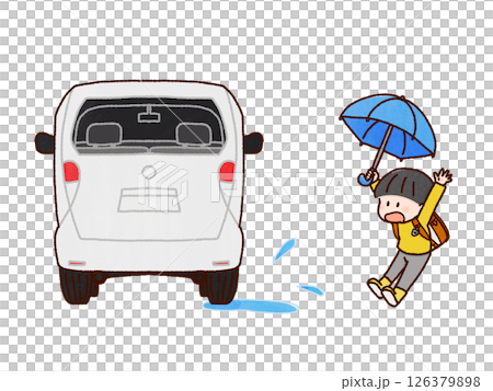 兒童雨水坑驚喜 126379898