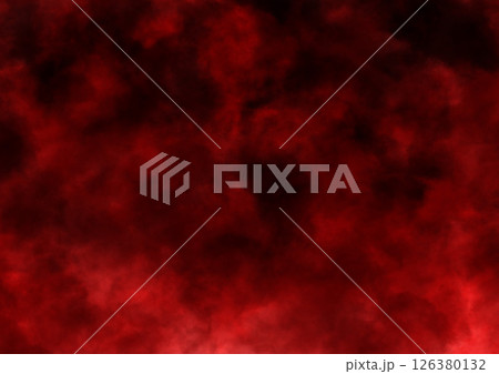 怖くて怪しいモヤモヤした赤い背景画像 126380132