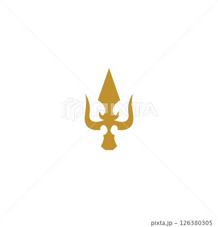 Trident Logo Template vector icon 126380305