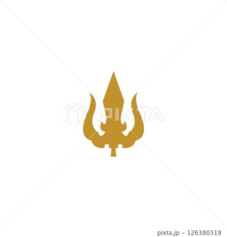 Trident Logo Template vector icon 126380319