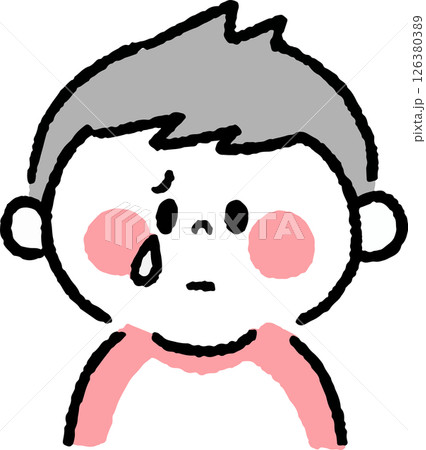 泣いている男の子 126380389