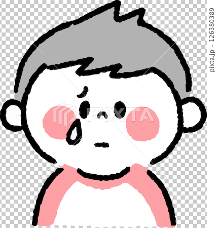 泣いている男の子 126380389