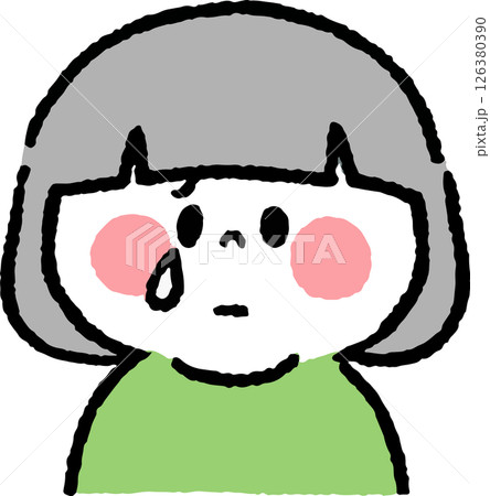 泣いている女の子 泣いている女の子 126380390